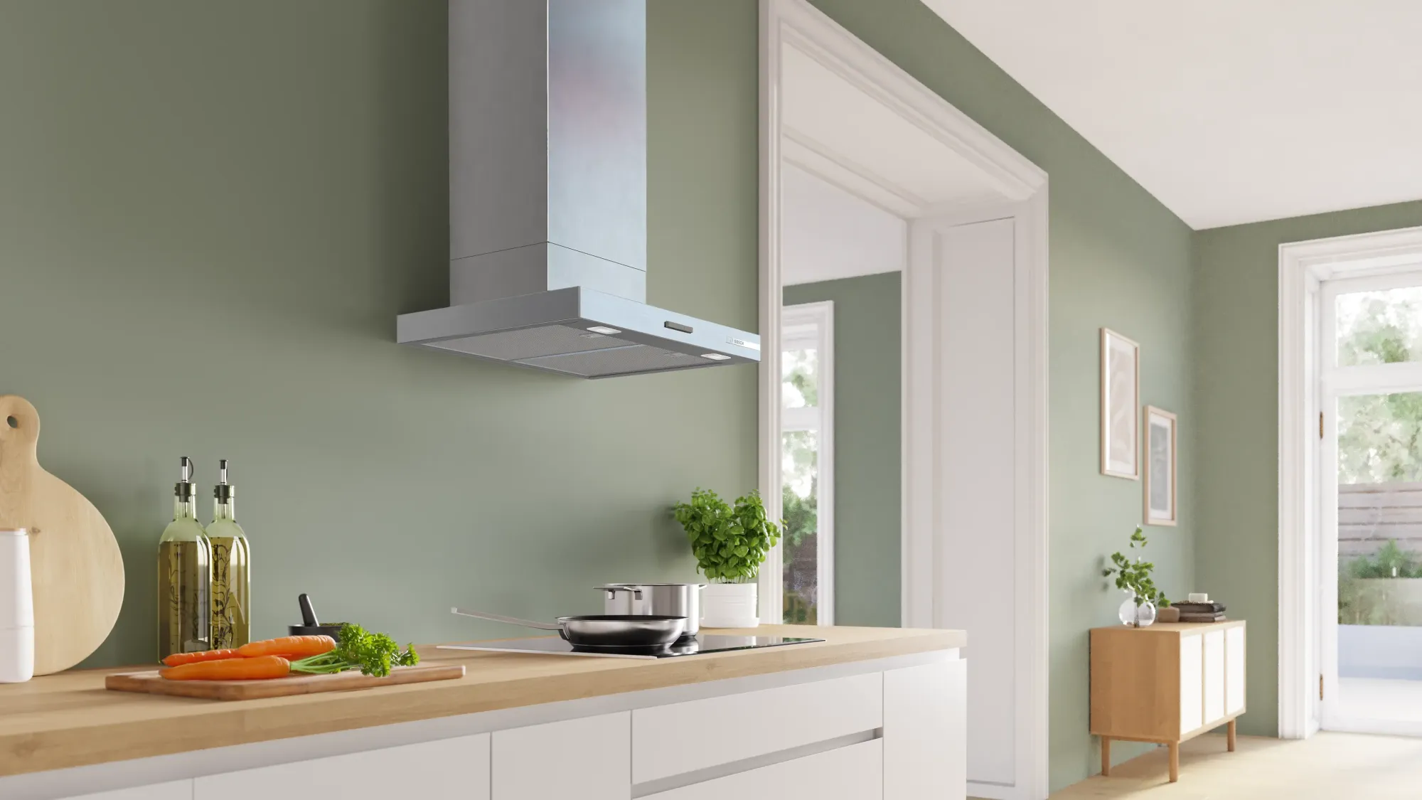 Série 2 Hotte murale 60 cm Couleur inox DWB63BC30