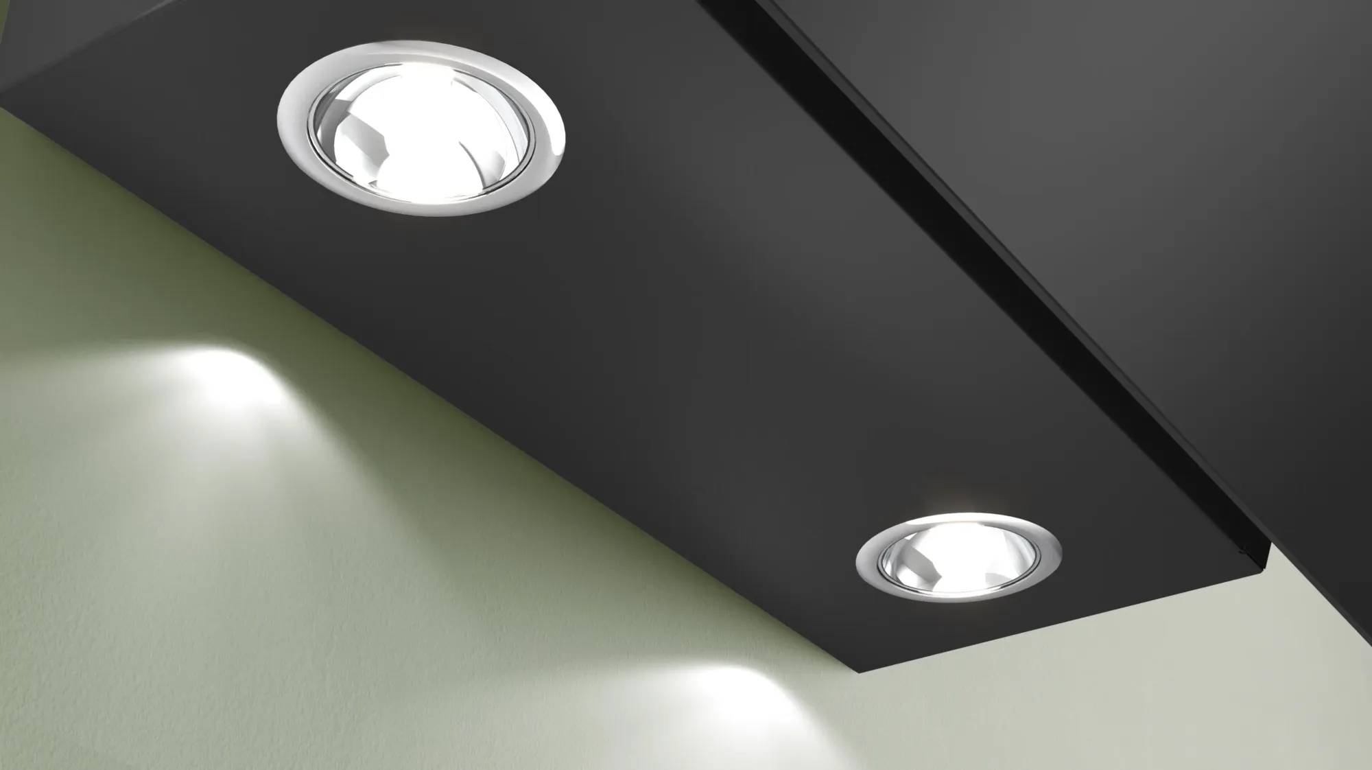 Série 2 Hotte murale 60 cm Noir avec finition en verre, Noir DWK65DK60