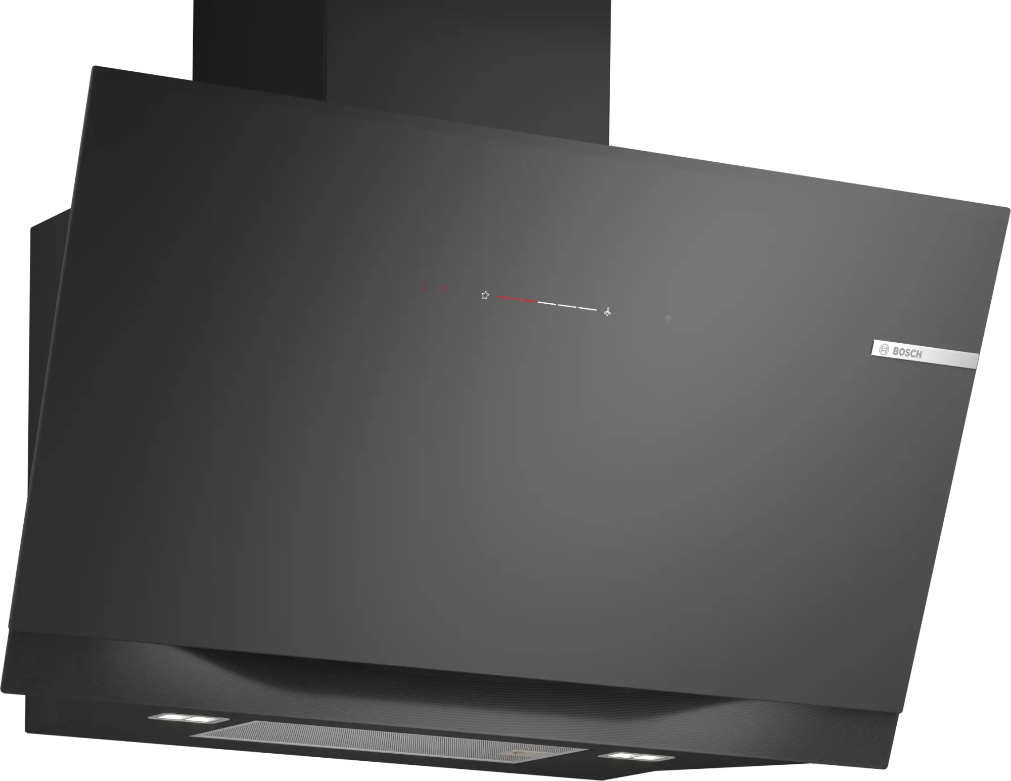 Série 8 Hotte murale 90 cm Noir avec finition en verre, Noir avec finition en verre, Noir DWK91LT60