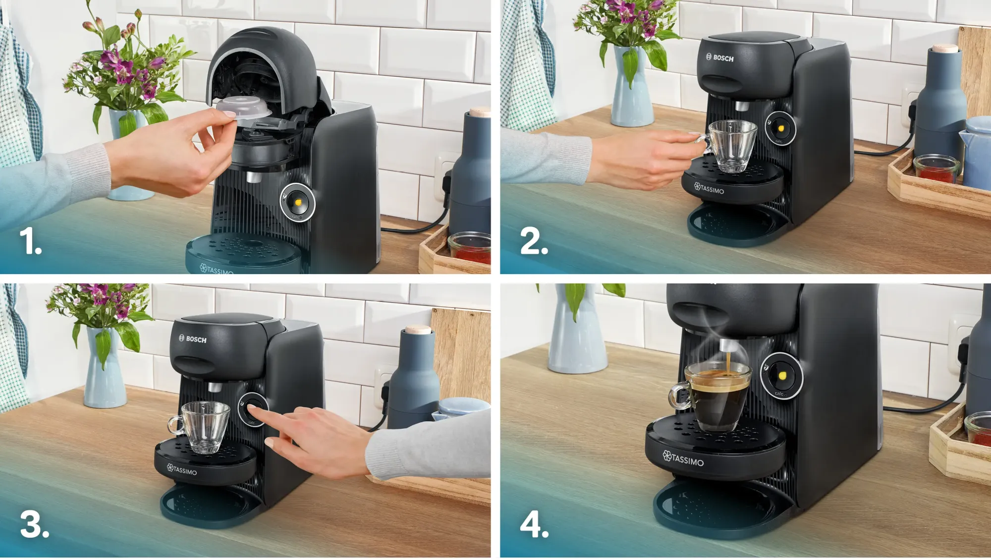 Machine multi-boissons automatique TASSIMO FINESSE friendly TAS162E