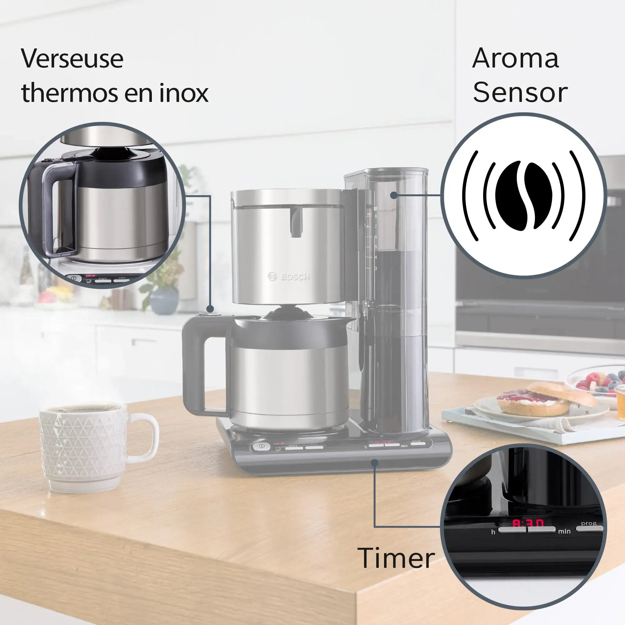 Machine à café Styline Noir TKA8A683