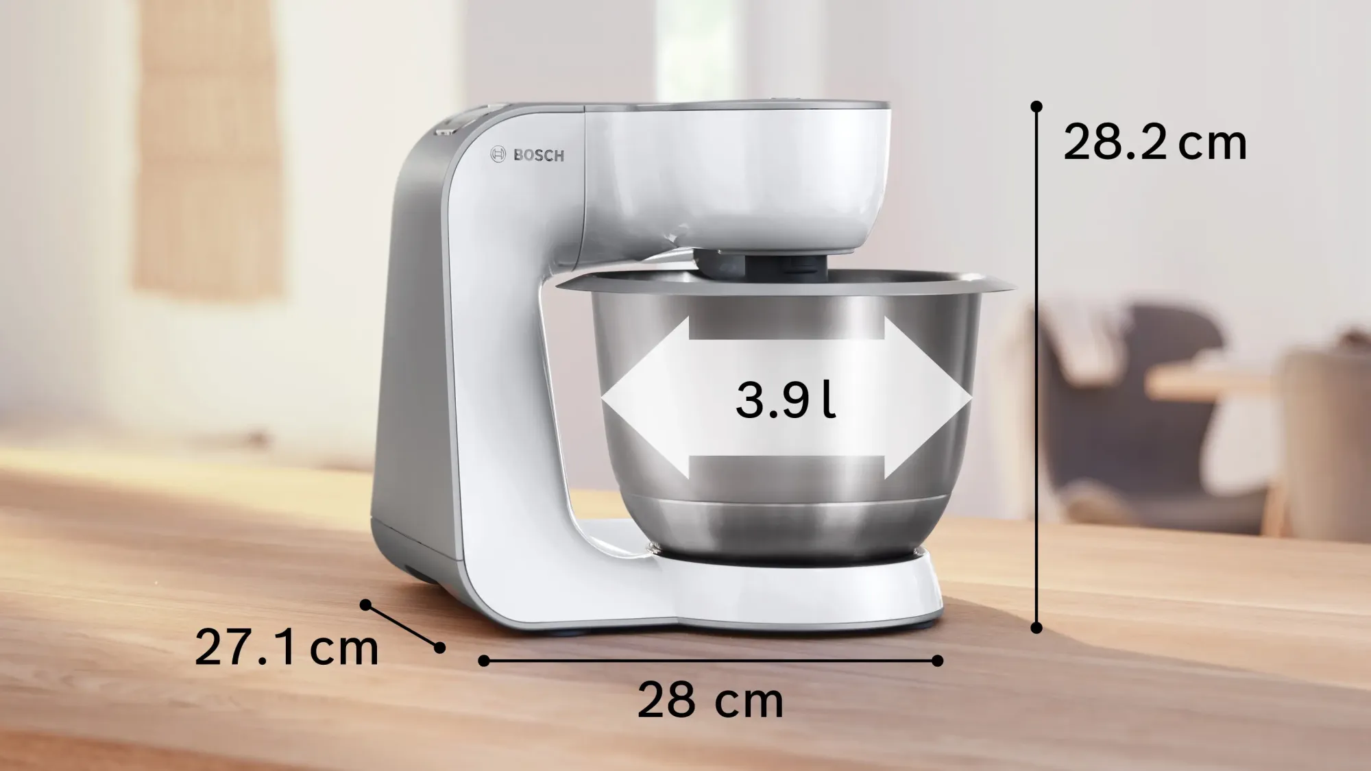 Série 4 Robot pâtissier MUM 5 1000 W Blanc, argent MUM58200