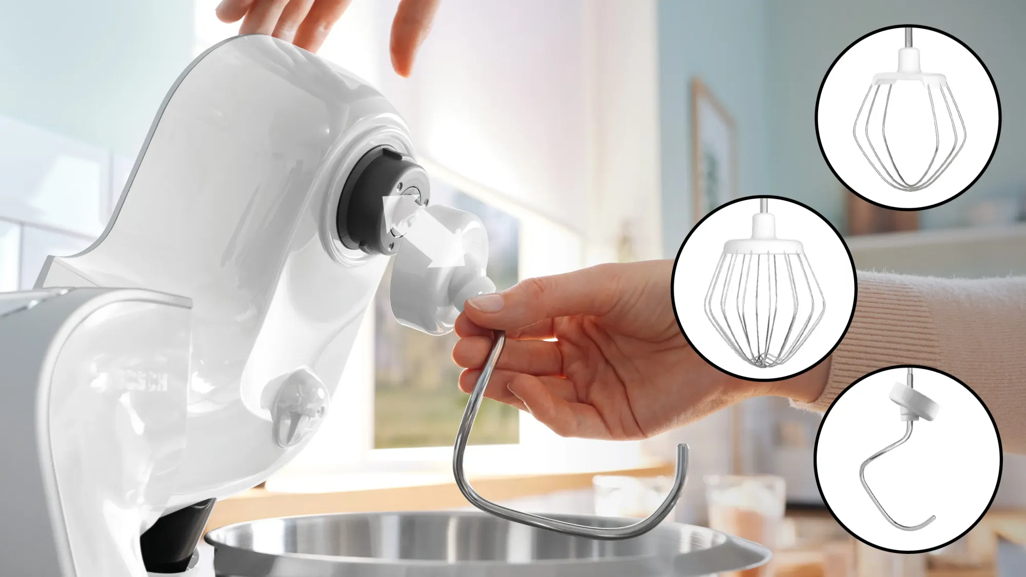 Série 4 Robot pâtissier MUM 5 1000 W Blanc, argent MUM58200