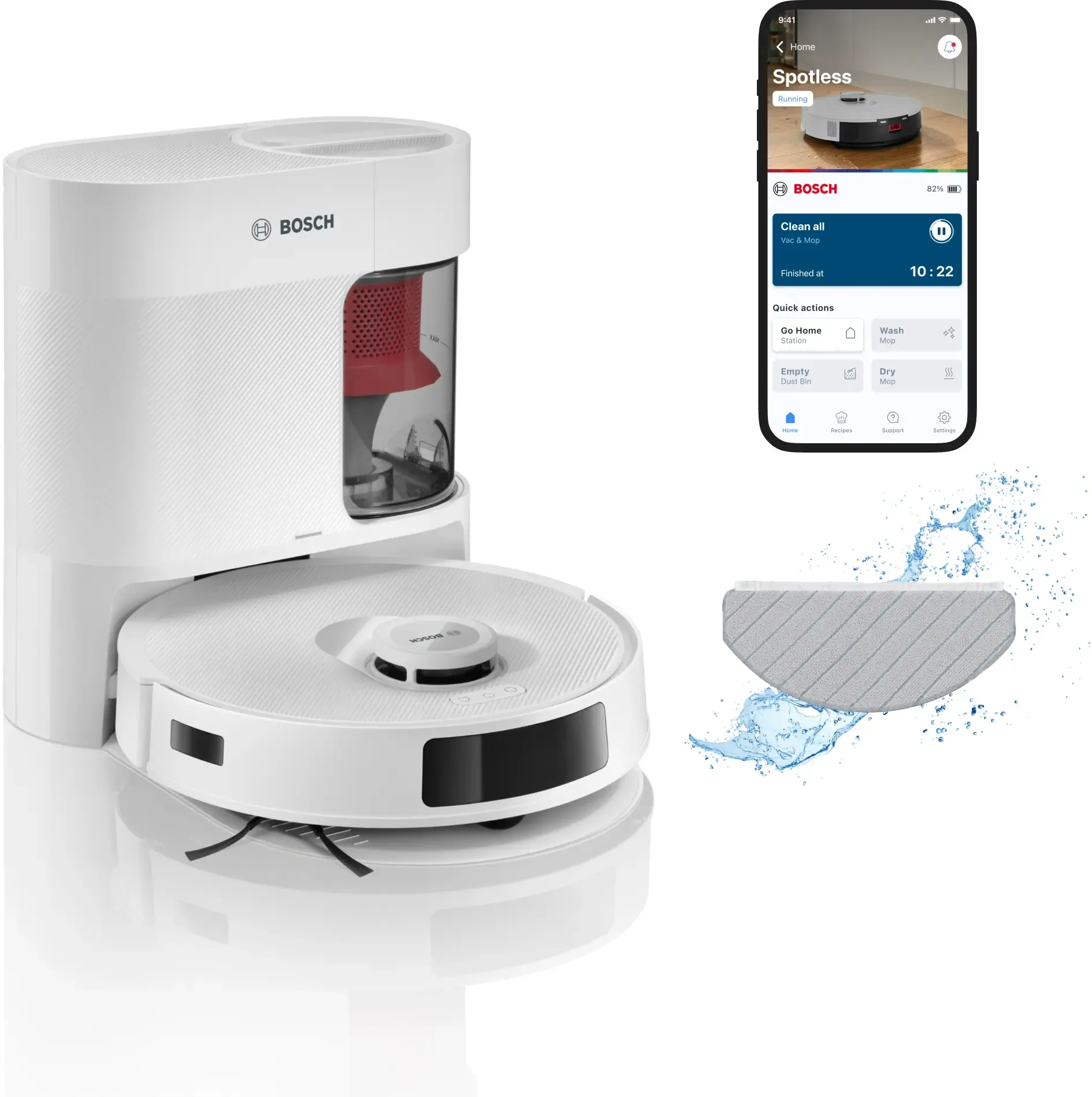 Aspirateur robot Spotless + BCRD1W
