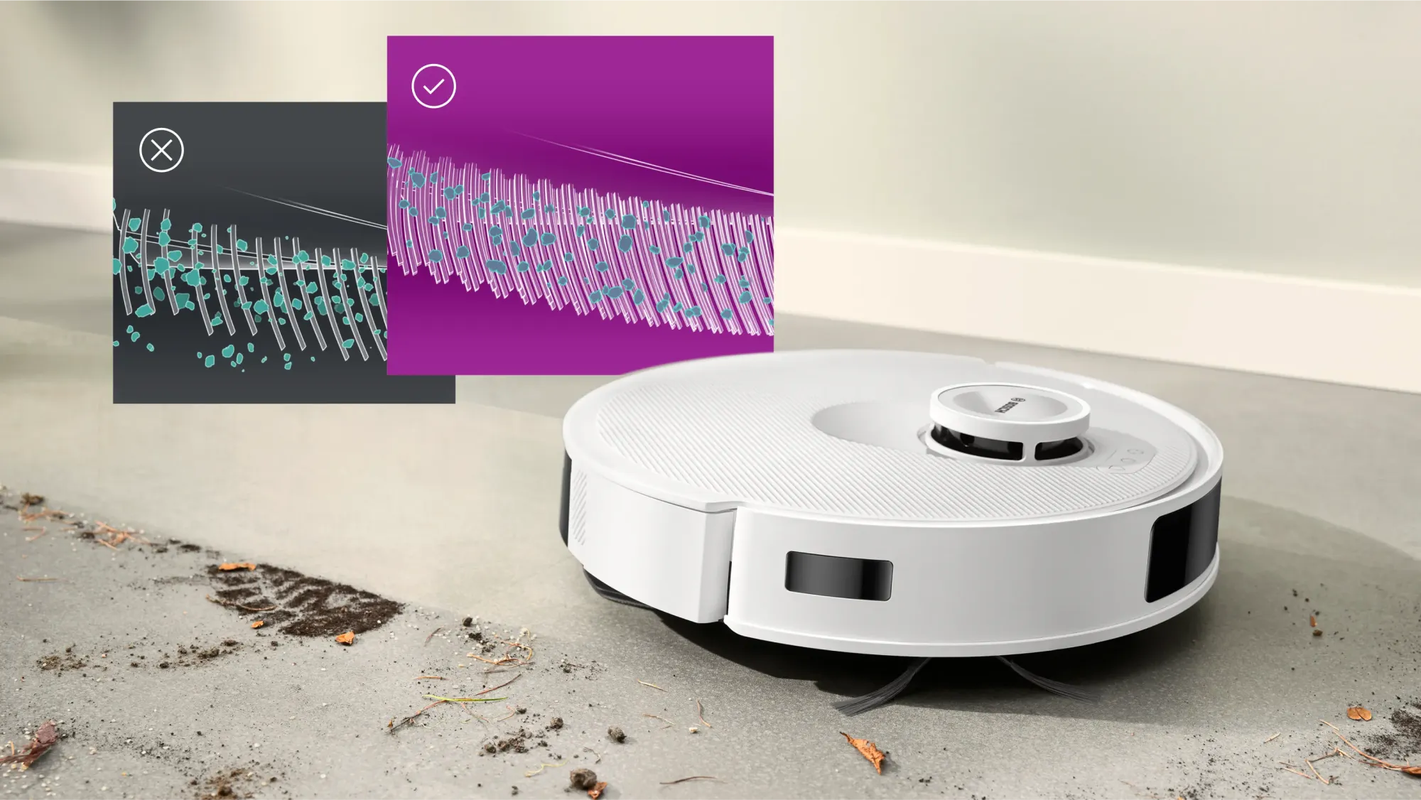 Aspirateur robot Spotless + BCRD1W