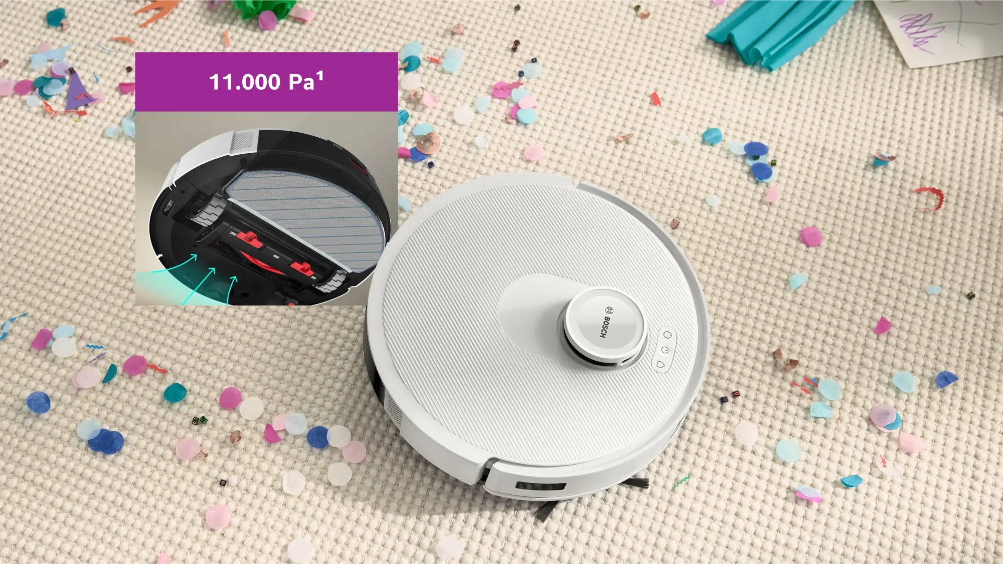 Aspirateur robot Spotless + BCRD1W