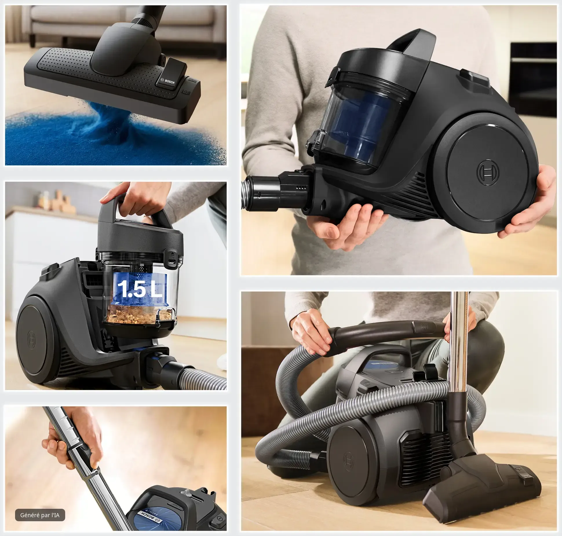 Série 2 Aspirateur sans sac Noir BGS05BA2TH