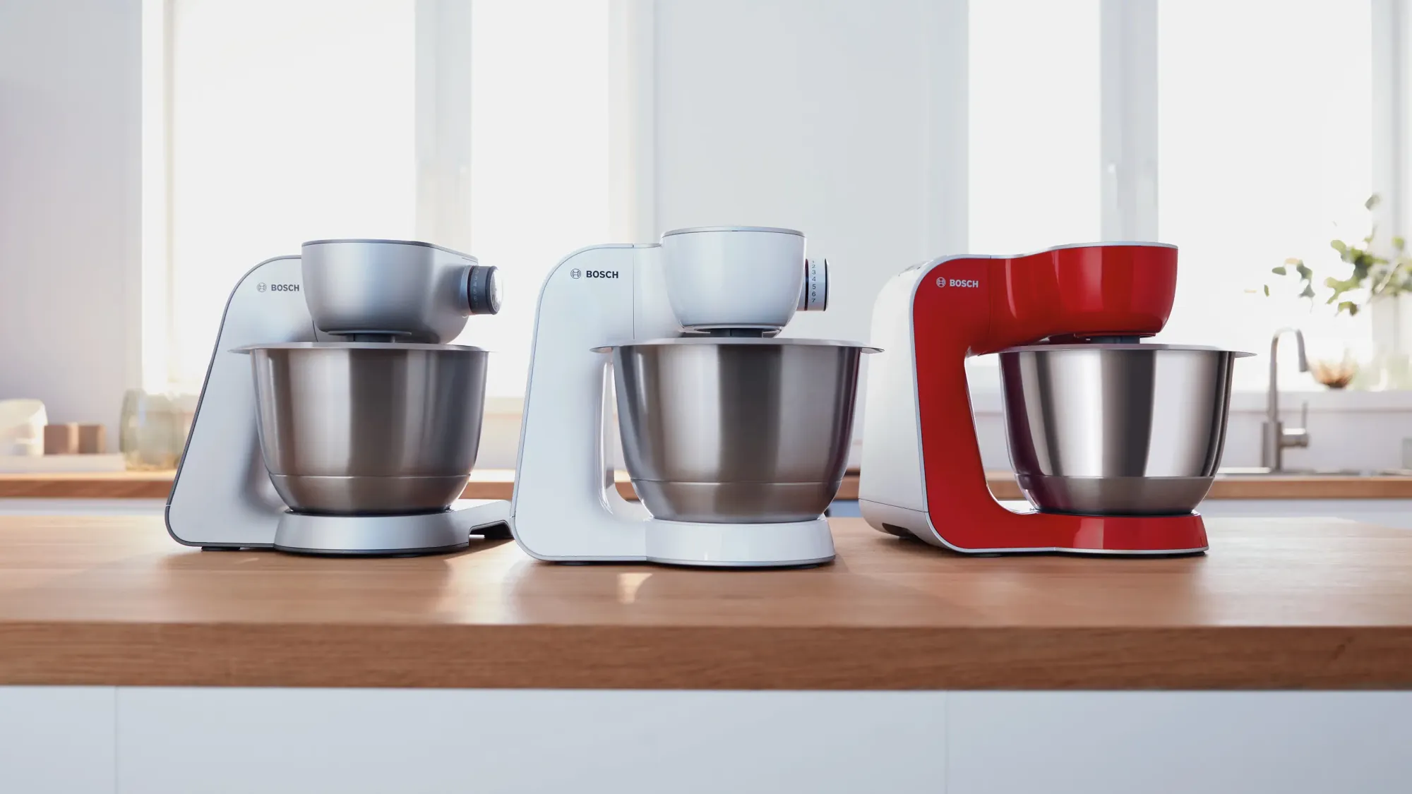 Série 4 Robot pâtissier MUM 5 1000 W Blanc, argent MUM58W20