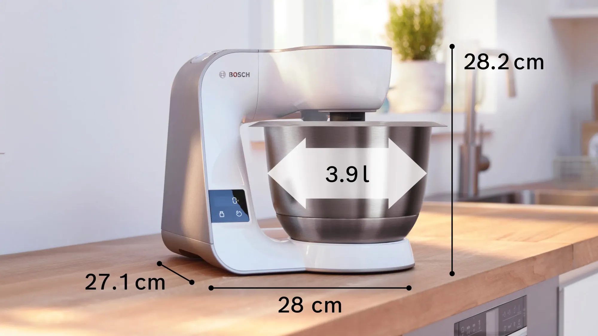 Série 4 Robot pâtissier avec balance MUM 5 1000 W Blanc MUM5XL74