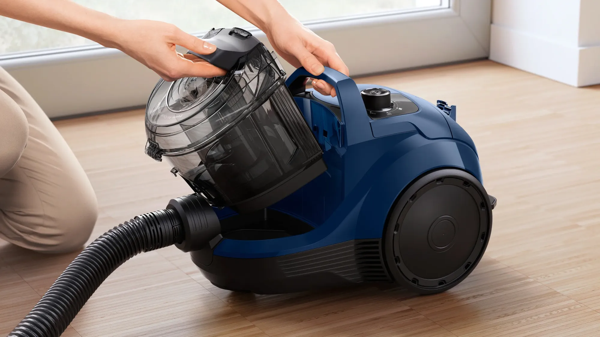Série 4 Aspirateur sans sac Bleu BGS21X320