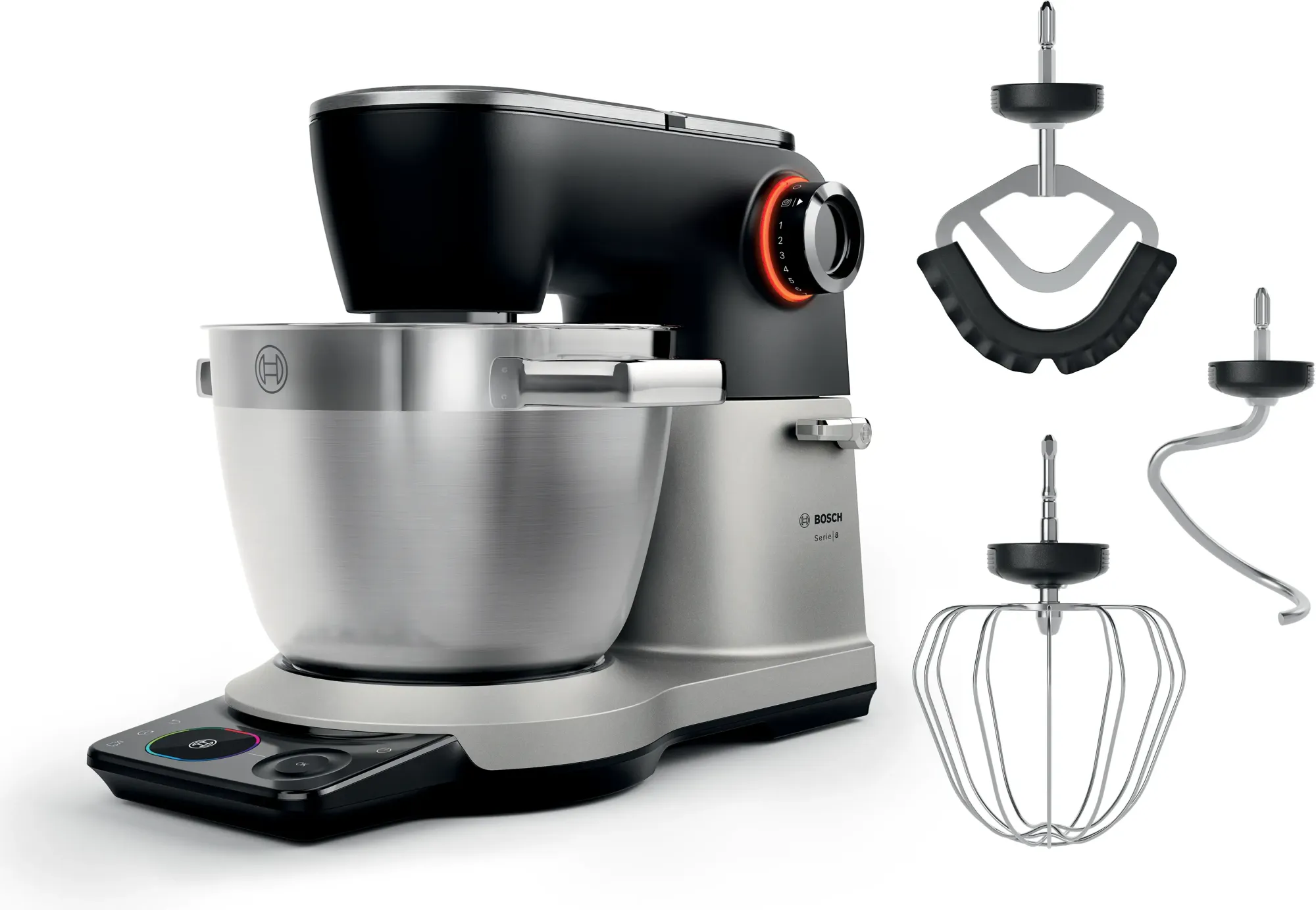 Série 8 Robot pâtissier avec balance 1800 W Argent, noir MUMS8ZS00