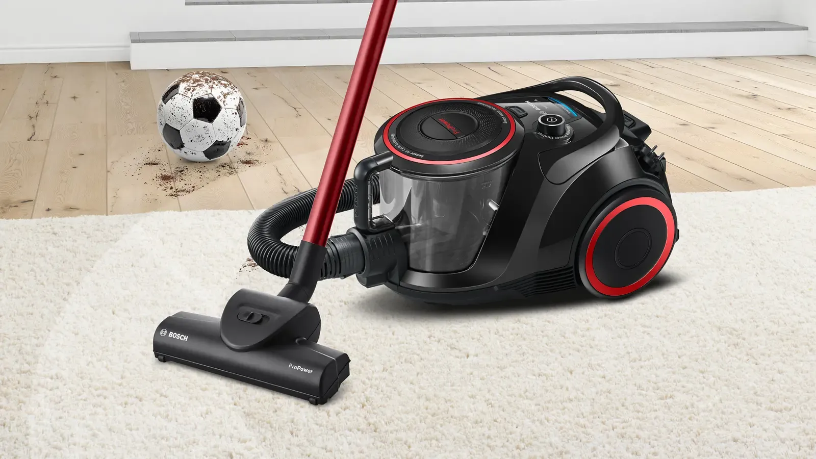 Série 6 Aspirateur sans sac Noir BGS41POW1