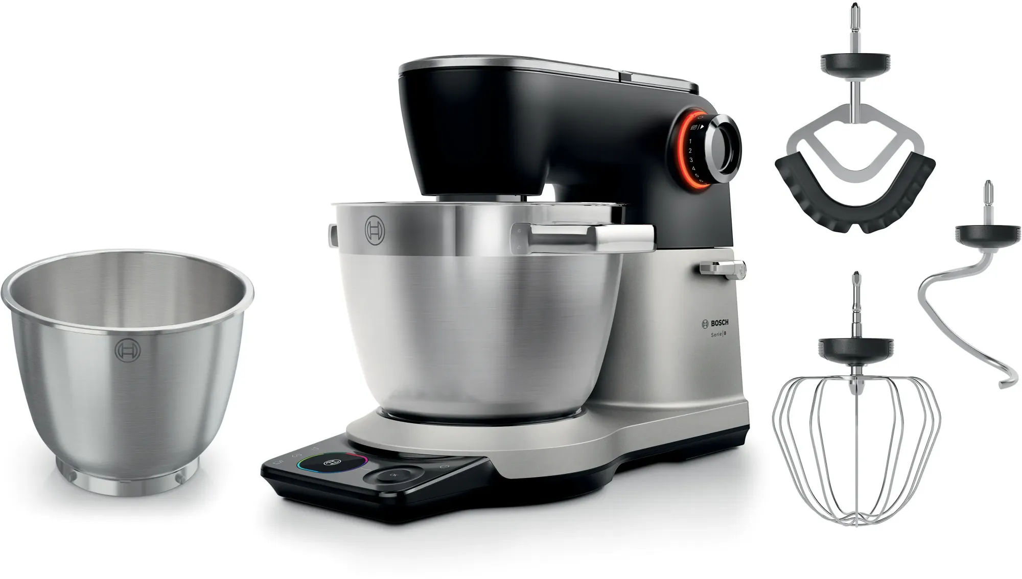 Série 8 Robot pâtissier avec balance 1800 W Argent, noir MUMS8ZS18