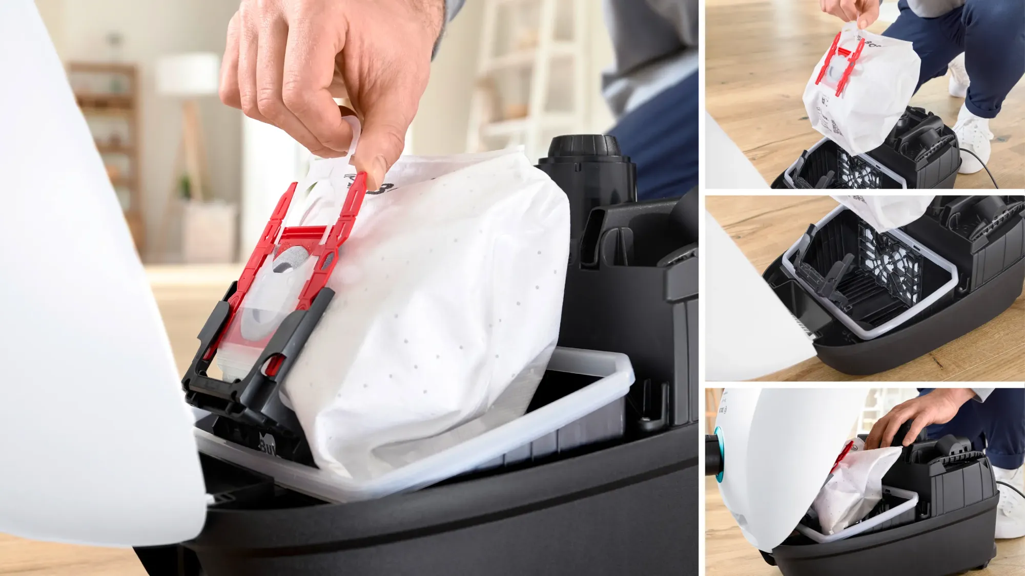 Série 4 Aspirateur avec sac ProHygienic Blanc BGB41HYG1H
