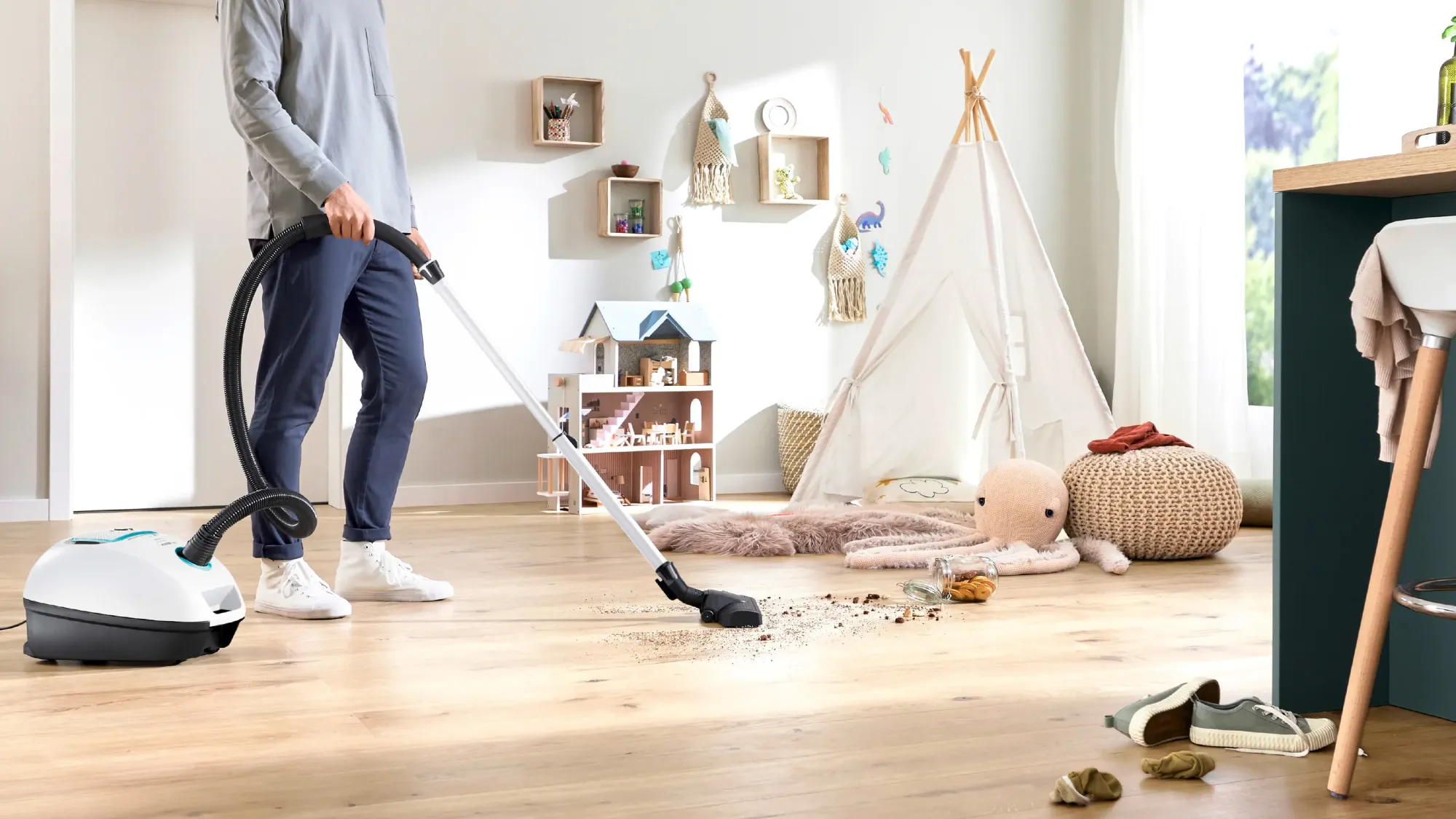 Série 4 Aspirateur avec sac ProHygienic Blanc BGB41HYG1H