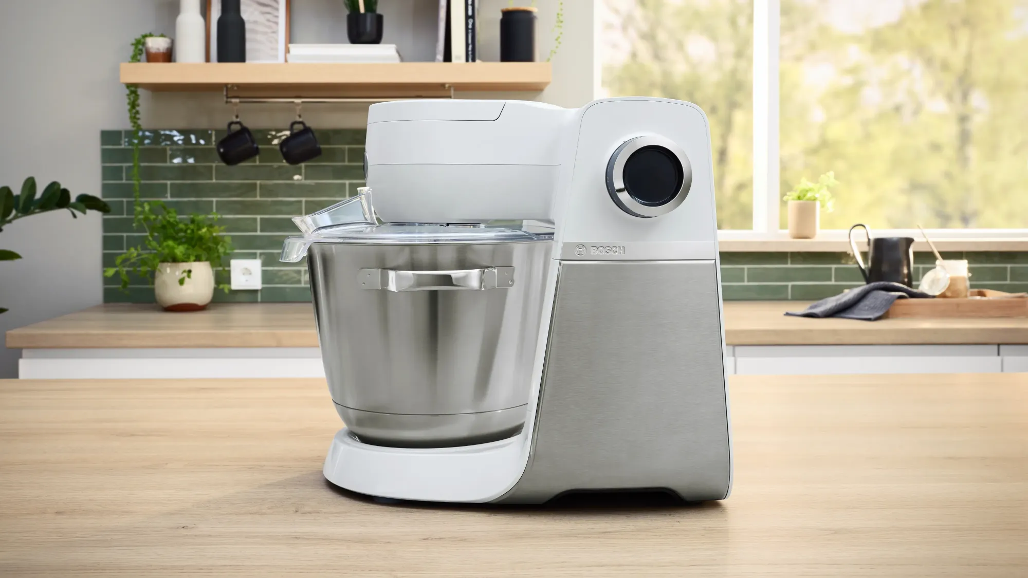 Série 6 Robot pâtissier 1600 W Blanc, Inox brossé MUMS6EW18