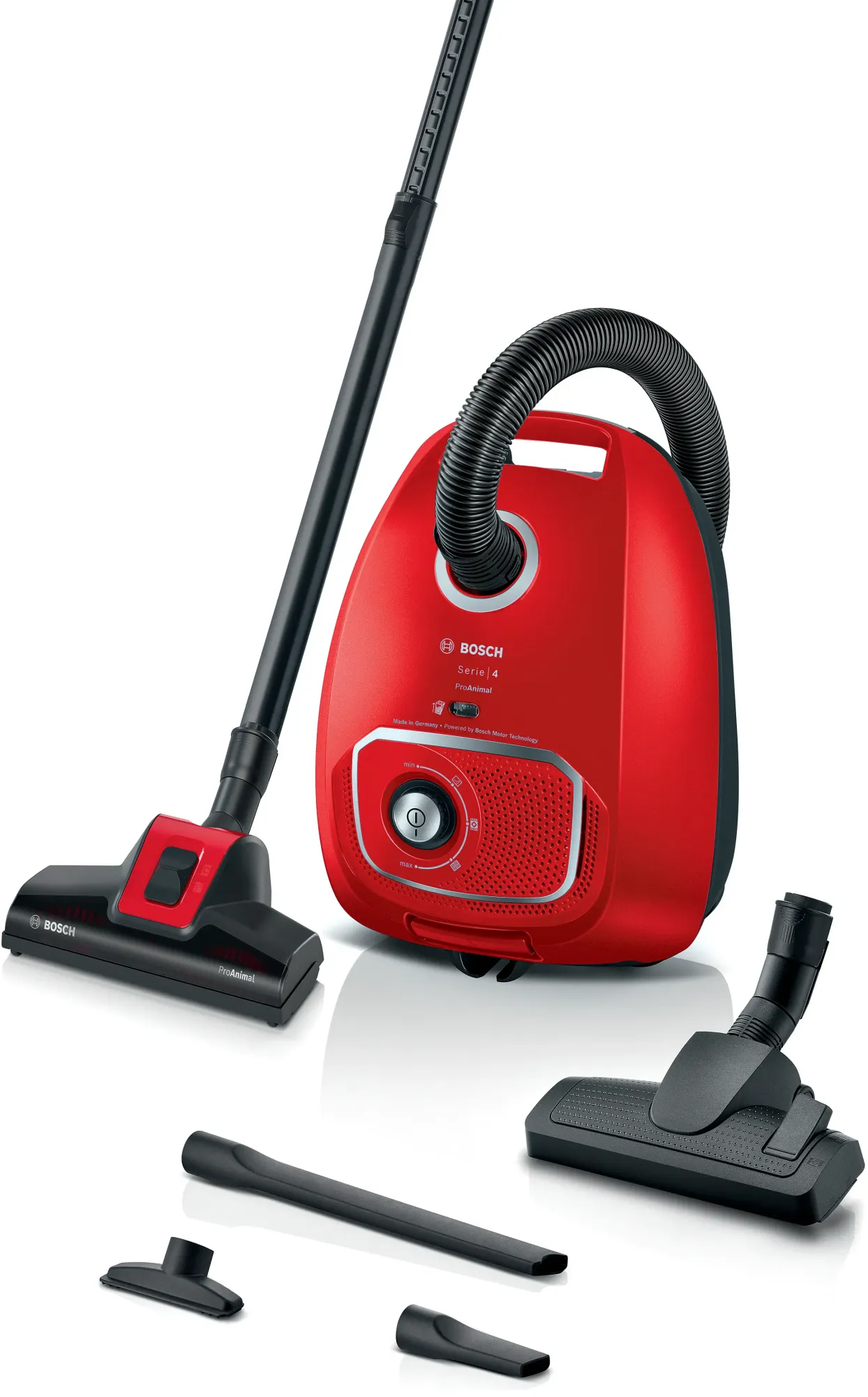 Série 4 Aspirateur avec sac ProAnimal Rouge BGB41PET1