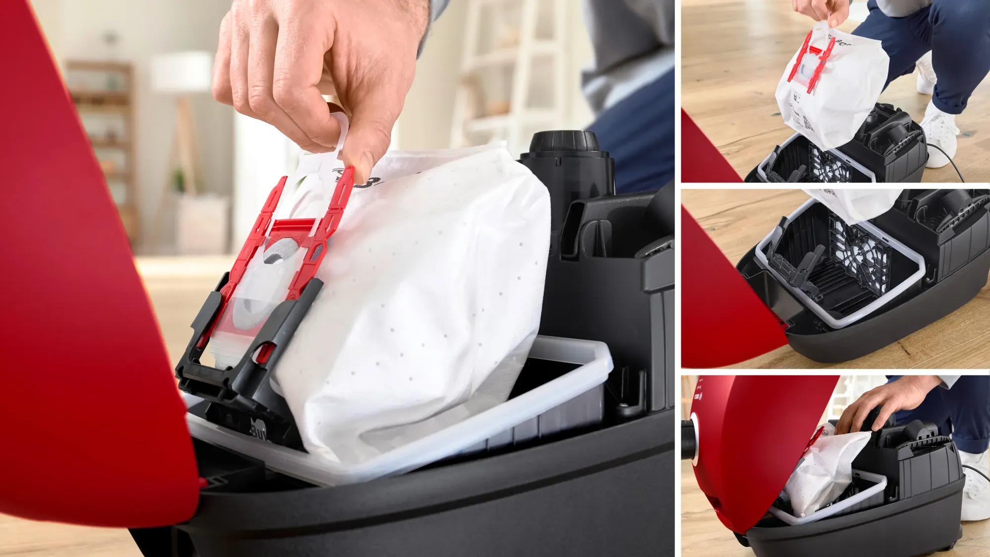 Série 4 Aspirateur avec sac ProAnimal Rouge BGB41PET1