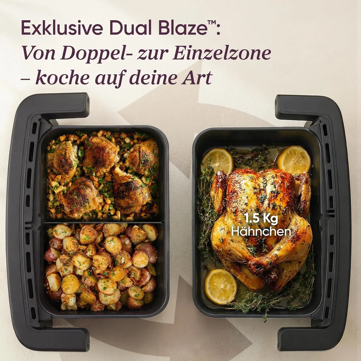 Friteuse à air chaud Cosori Dual Blaze TwinFry Compact 8,6 L