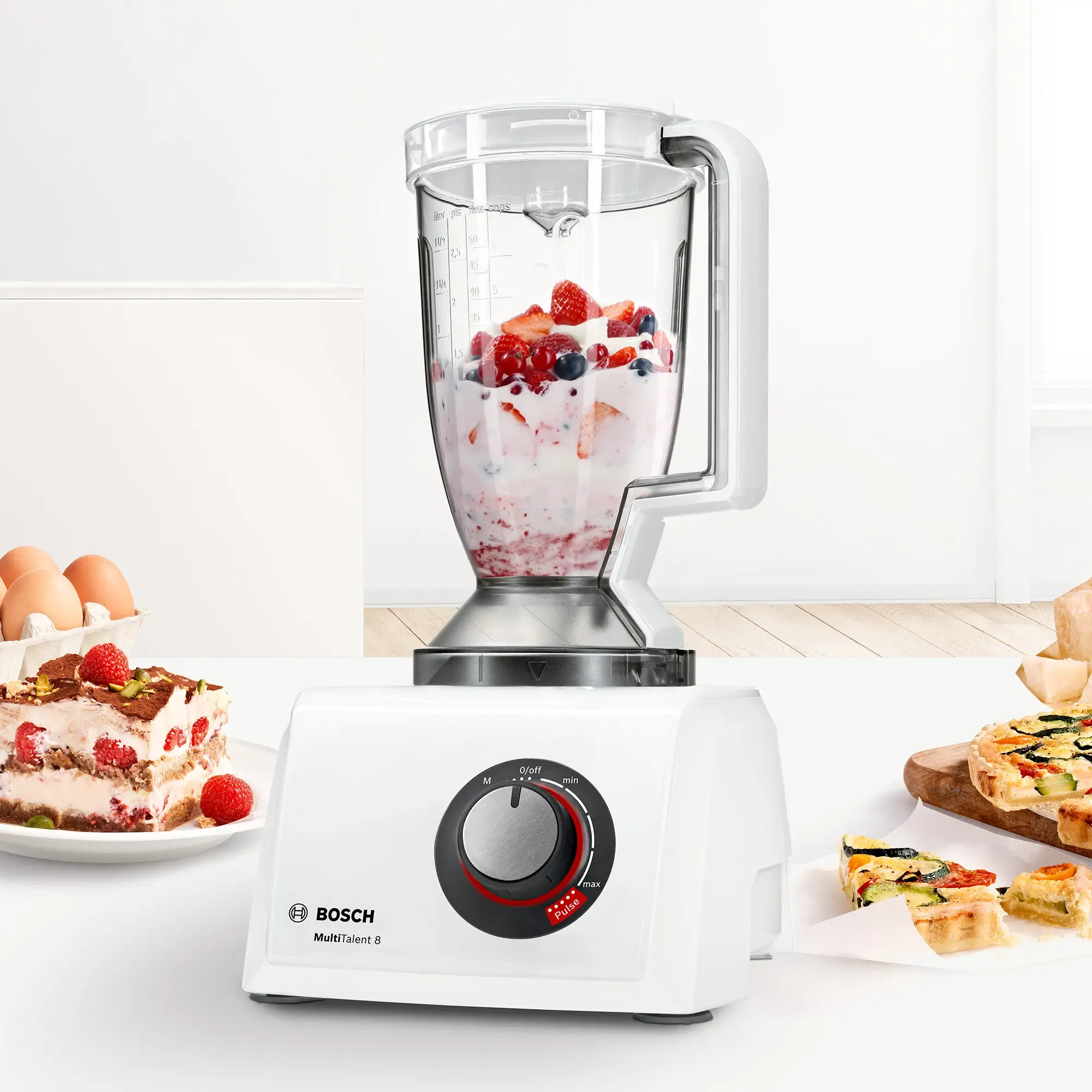 Robot culinaire MultiTalent 8 1000 W Blanc, blanc MC812W501