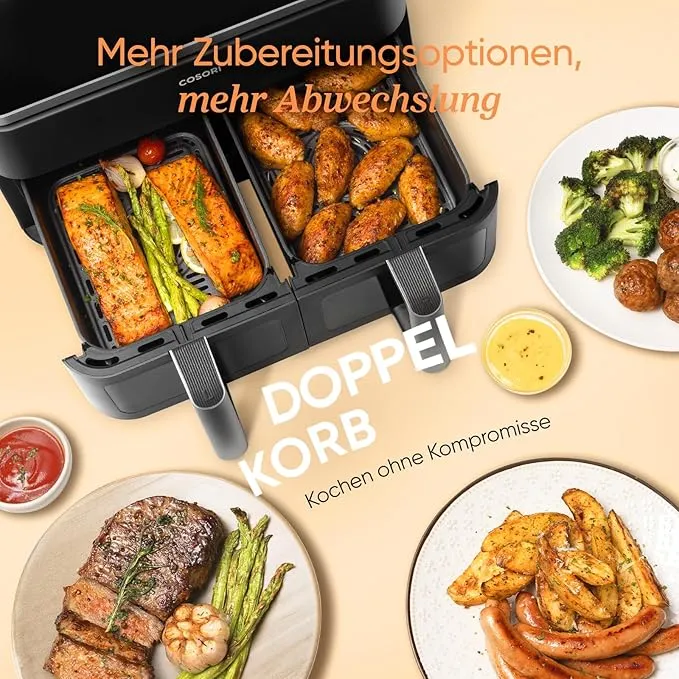 Friteuse à air chaud Cosori Dual Basket 8,5 L