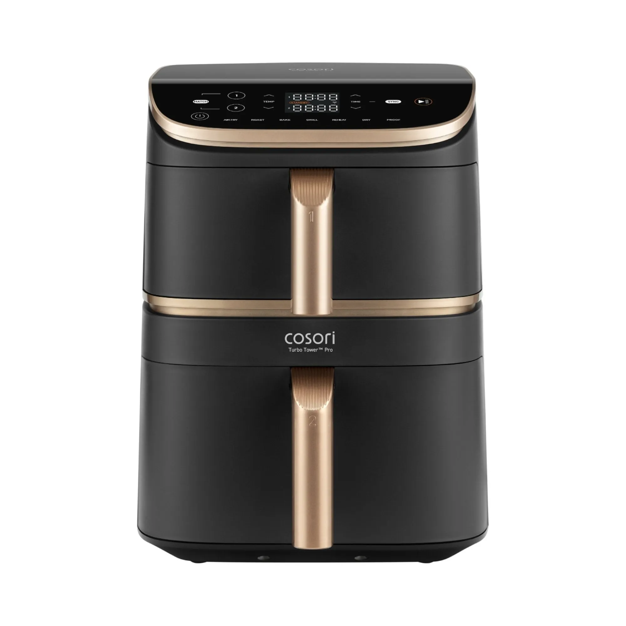 Friteuse à air chaud Cosori Turbo Tower 10,8 L Pro connectée Doré