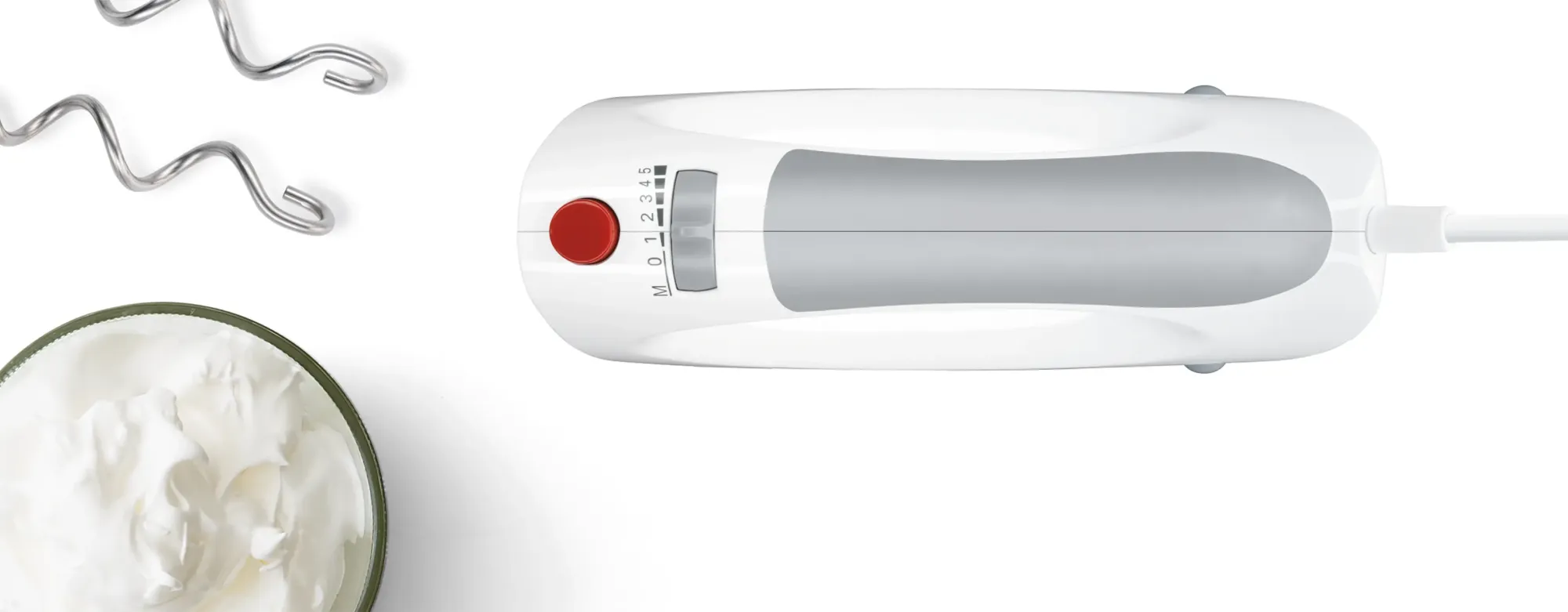 Batteur CleverMixx 450 W Blanc, Gris MFQ3530