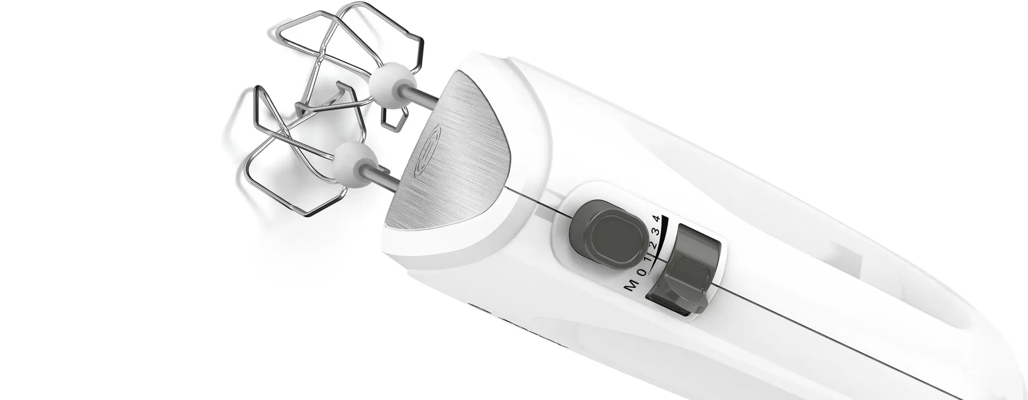 Batteur CleverMixx 400 W Blanc, Inox brossé MFQ24200