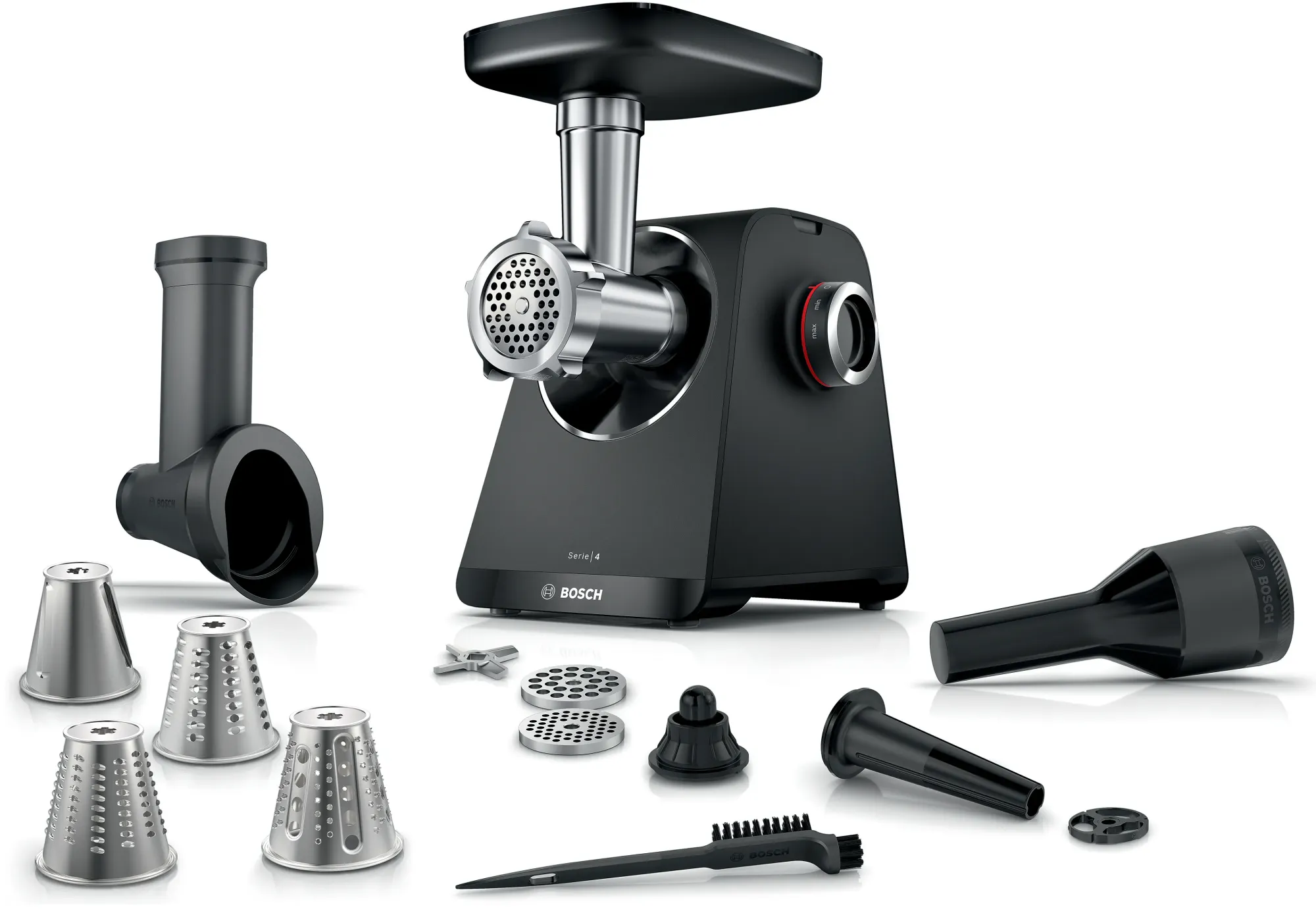Série 4 Hachoir à viande MultiPower 1900 W Noir, noir MFWS440B