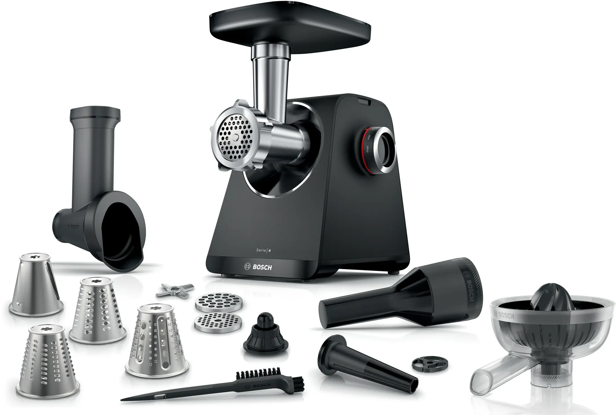 Série 4 Hachoir à viande MultiPower 1900 W Noir, noir MFWS450B