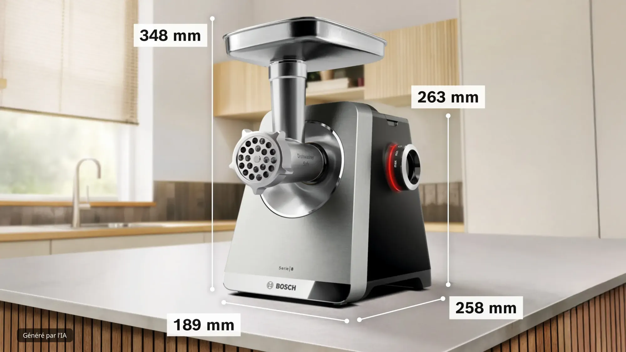 Série 8 Hachoir à viande MultiPower 2500 W Inox MFWS820M