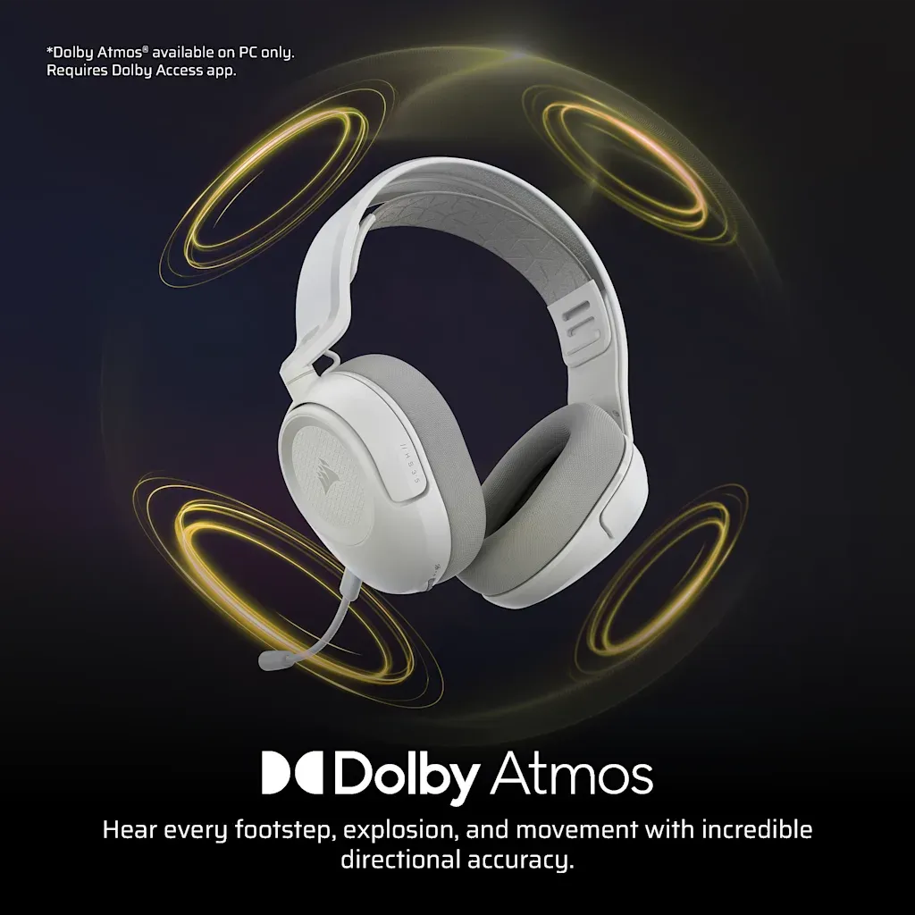 Casque gaming sans fil HS35 v3, Blanc