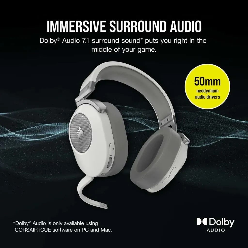 Casque gaming HS65 WIRELESS Blanc (UE)