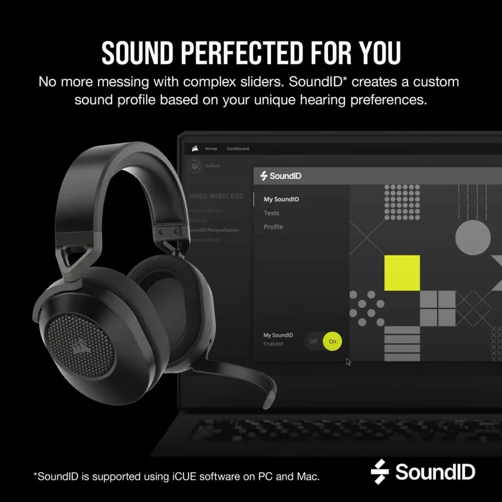 Casque gaming HS65 WIRELESS Carbone