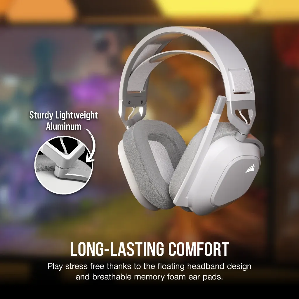 Casque gaming HS80 MAX WIRELESS, blanc