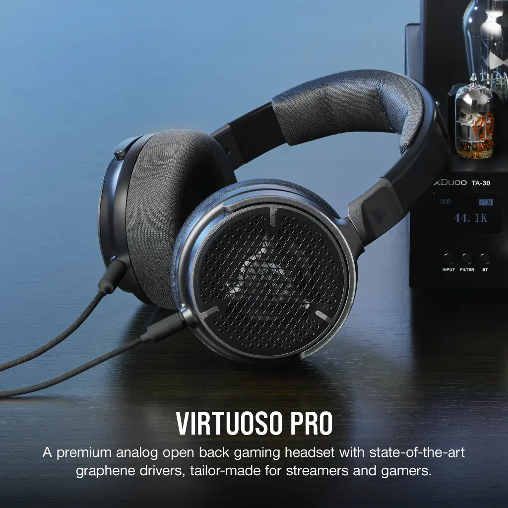 Casque gaming/streaming à conception ouverte VIRTUOSO PRO - Carbone (UE)