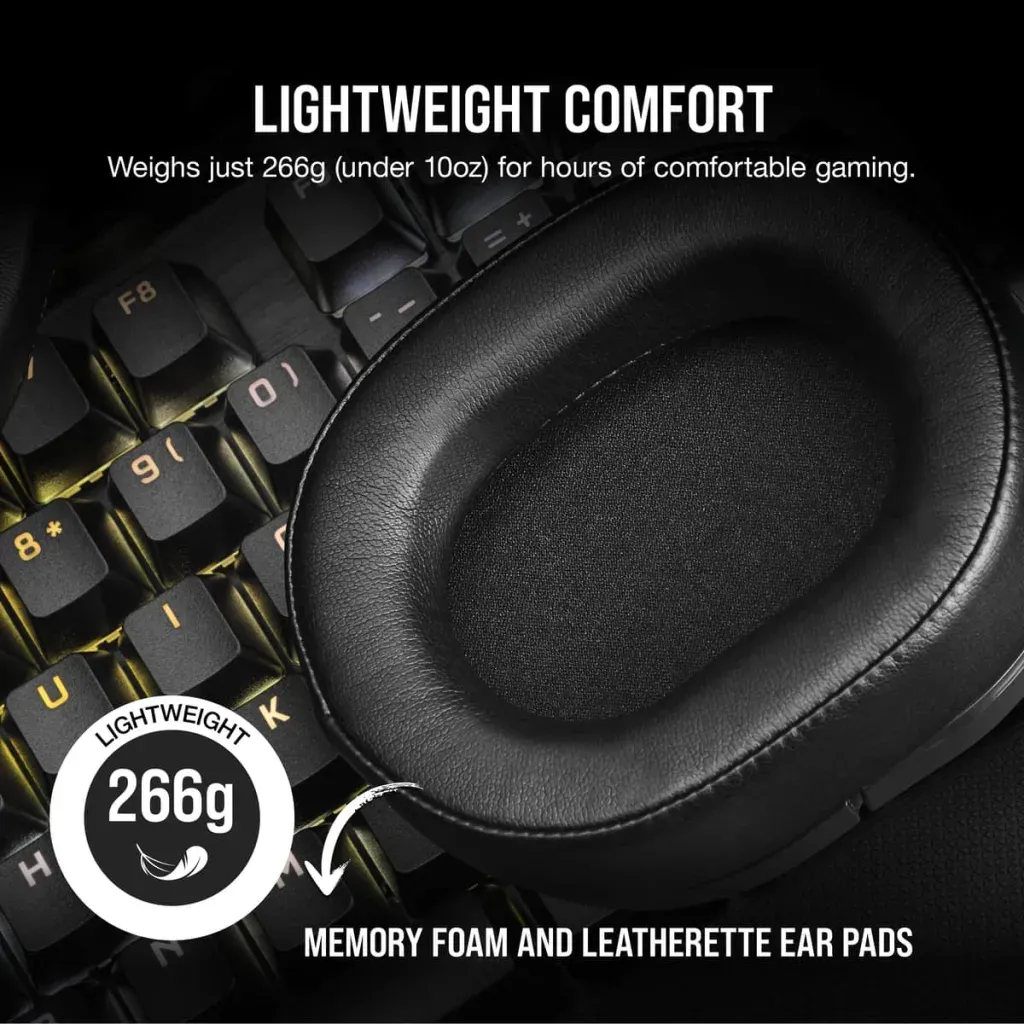 Casque gaming HS55 WIRELESS Carbone
