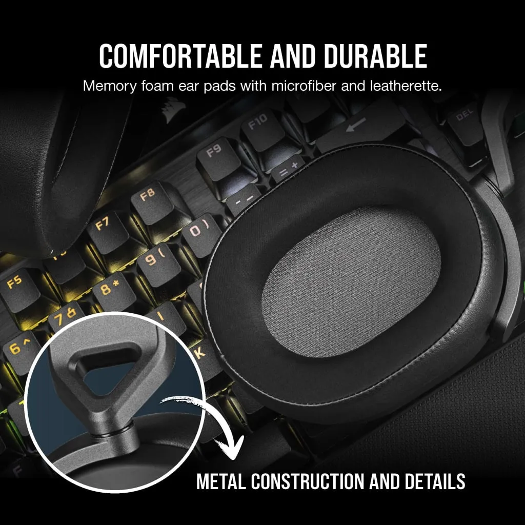 Casque gaming filaire HS65 SURROUND Carbone