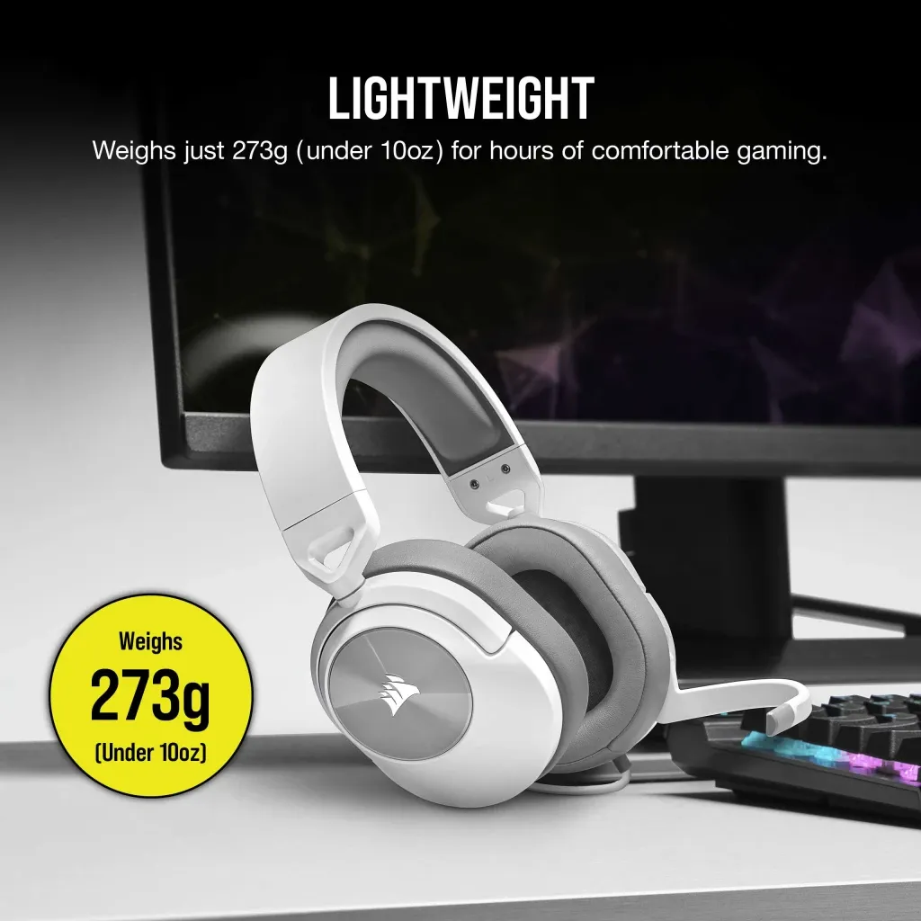 Casque gaming filaire HS55 STEREO Blanc