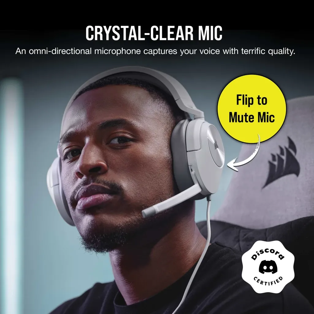 Casque gaming filaire HS55 STEREO Blanc