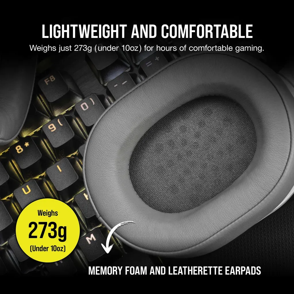 Casque gaming filaire HS55 SURROUND Blanc