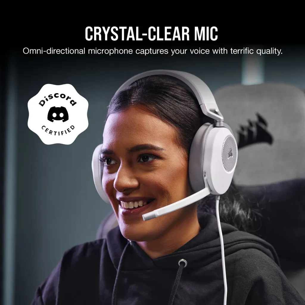 Casque gaming filaire HS65 SURROUND Blanc