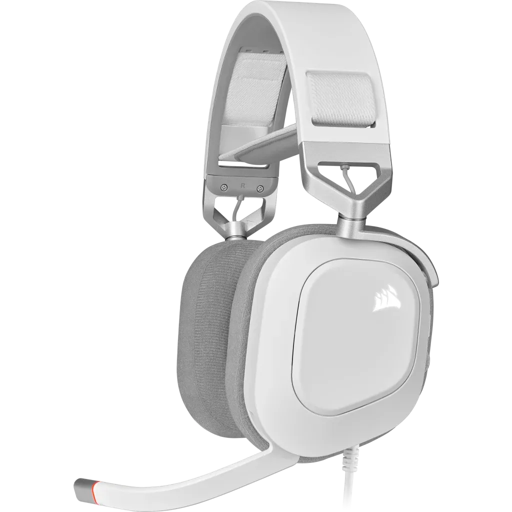 Casque gaming filaire HS80 RGB USB Blanc