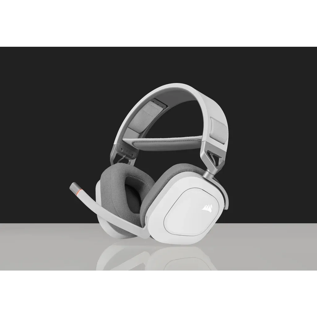 Casque gaming premium HS80 RGB WIRELESS avec audio spatial Blanc