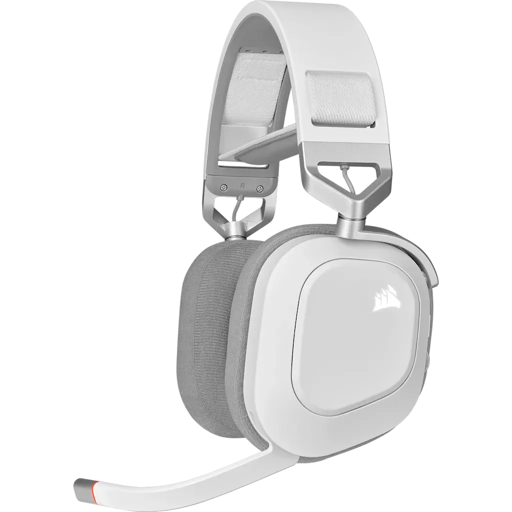 Casque gaming premium HS80 RGB WIRELESS avec audio spatial Blanc