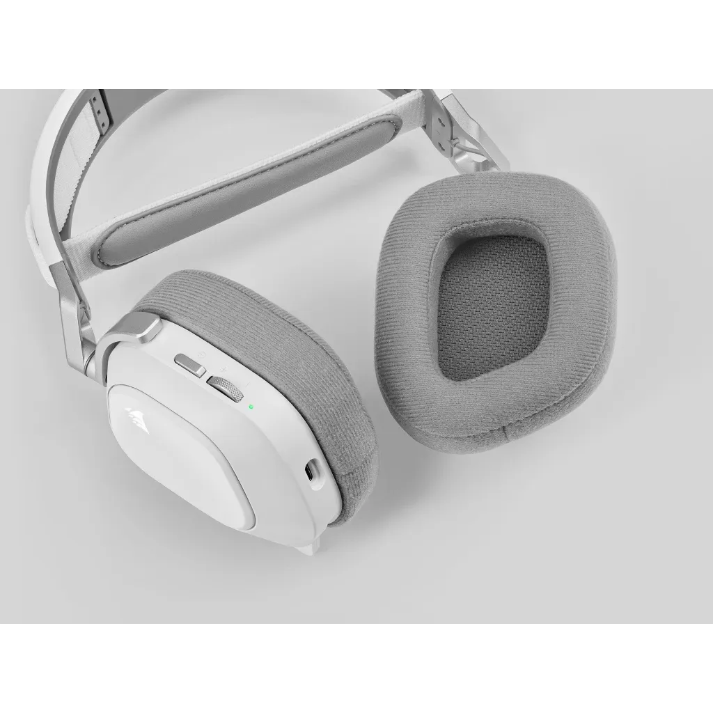 Casque gaming premium HS80 RGB WIRELESS avec audio spatial Blanc