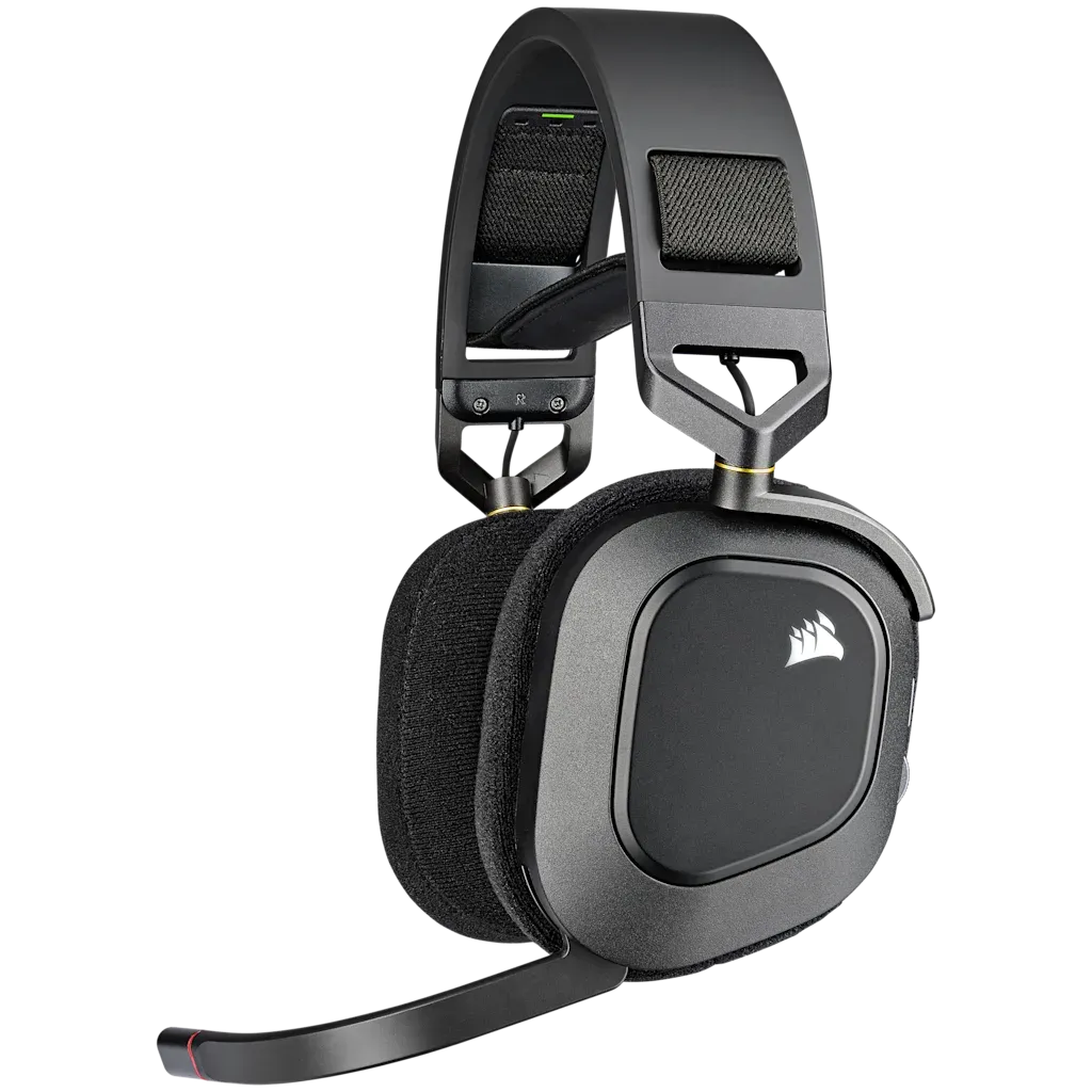 Casque gaming premium HS80 RGB WIRELESS avec audio spatial, carbone