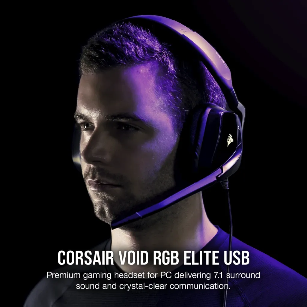 Casque gaming premium VOID RGB ELITE USB avec son surround 7.1 Carbone