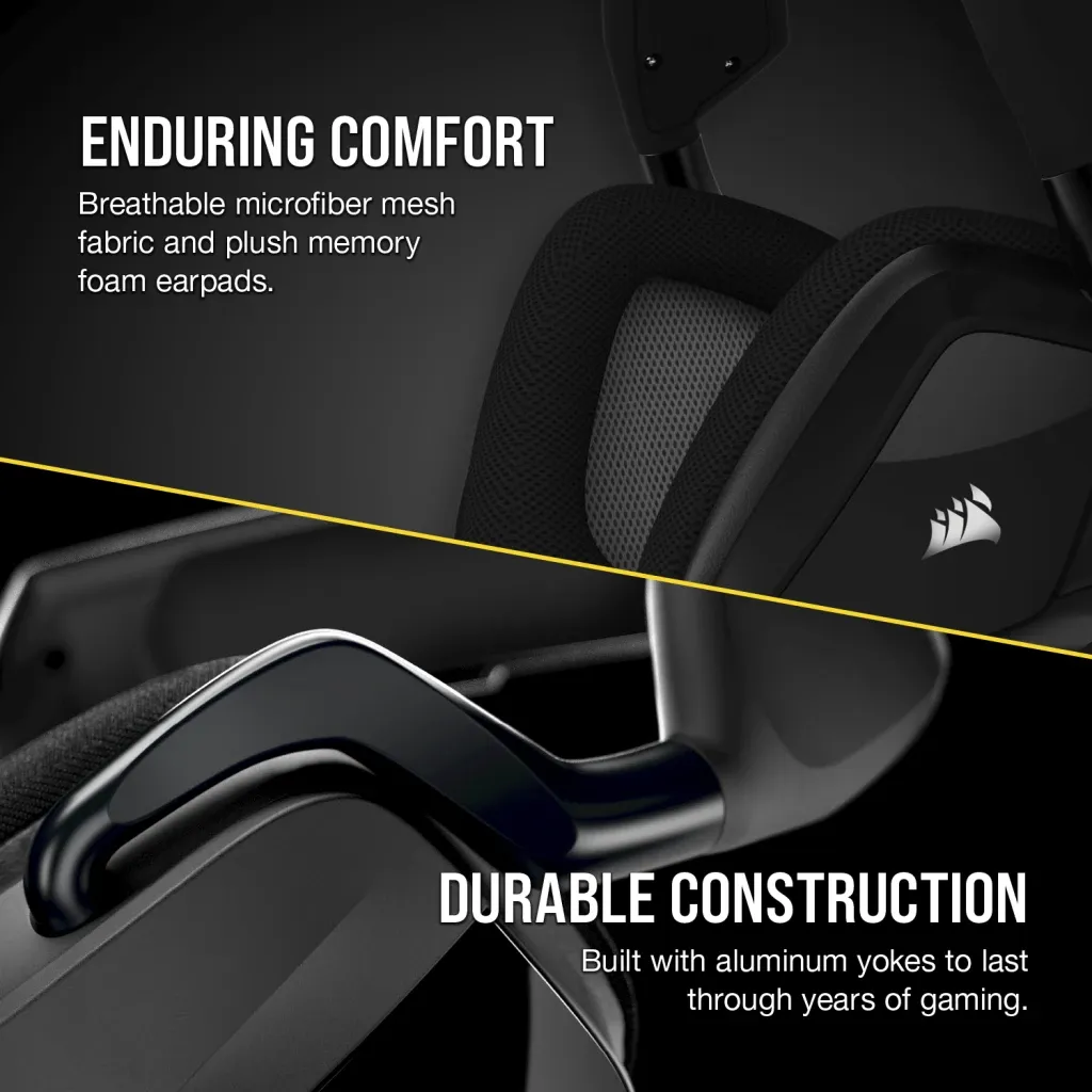 Casque gaming premium sans fil VOID RGB ELITE avec son surround 7.1 Carbone