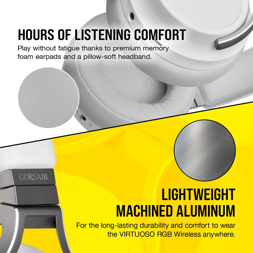 Casque gaming haute-fidélité VIRTUOSO RGB WIRELESS blanc